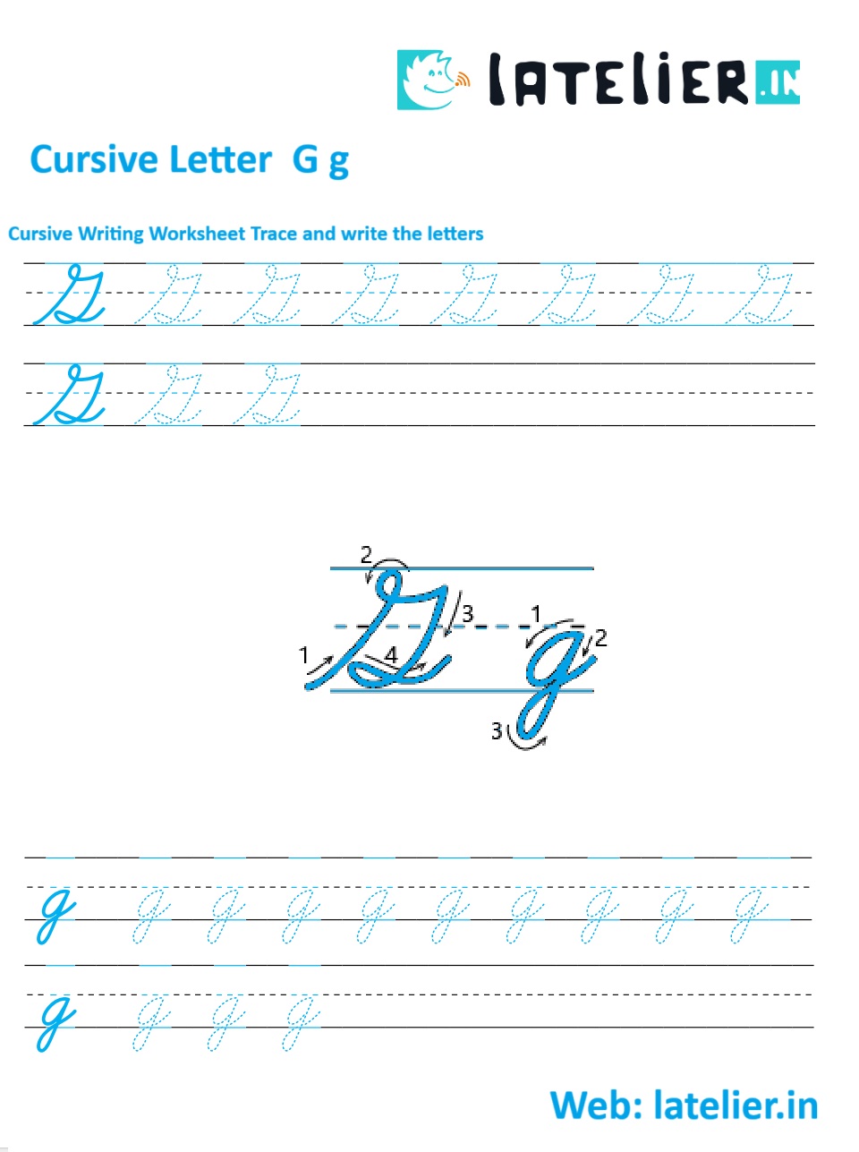 g in cursive